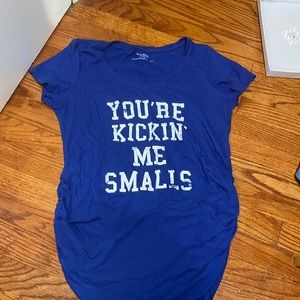 Large “kickin me smalls” shirt
